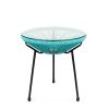 3 Piece Oval Patio Woven Rocking Chair Bistro Set